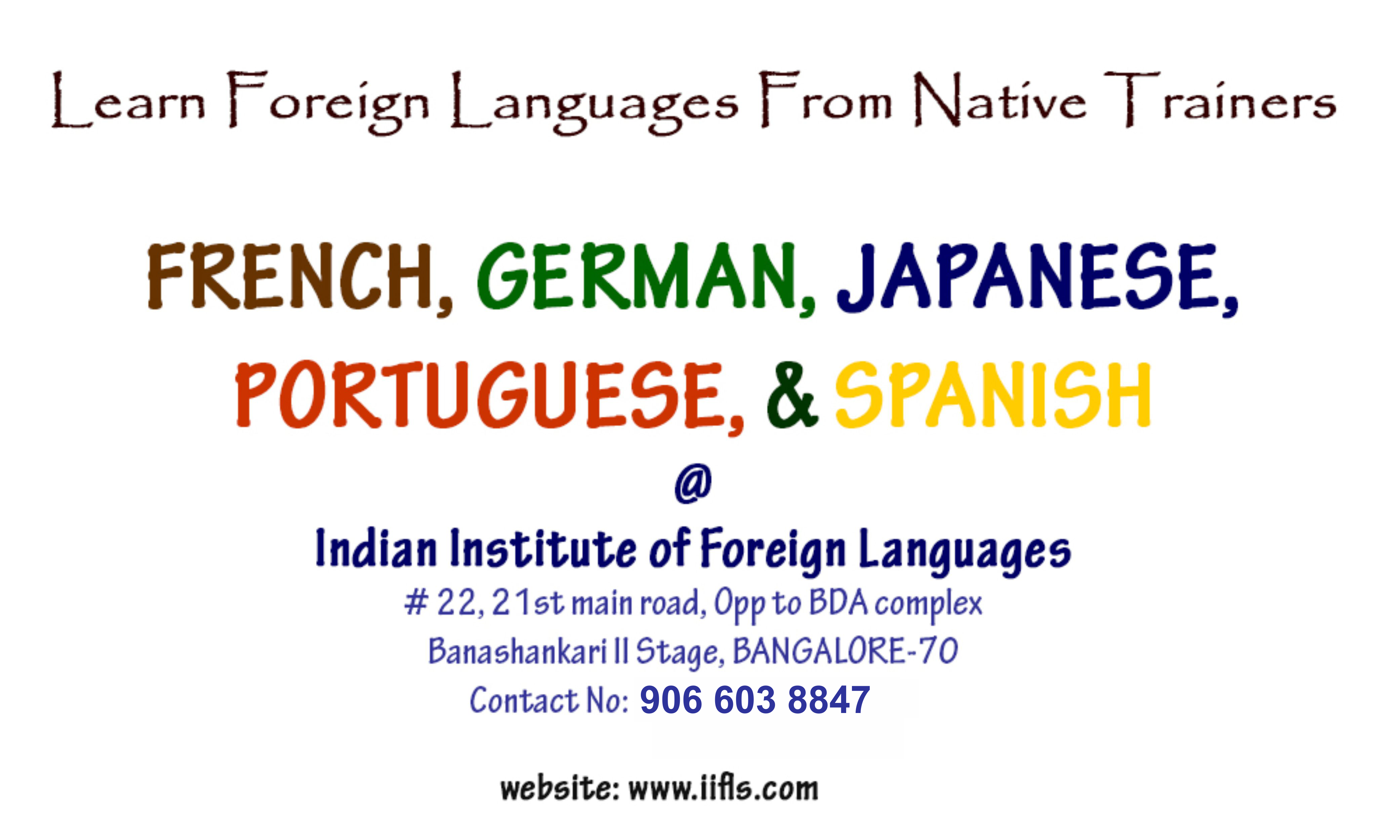 Indian Institute of Foreign Languages Japanese classes in ...