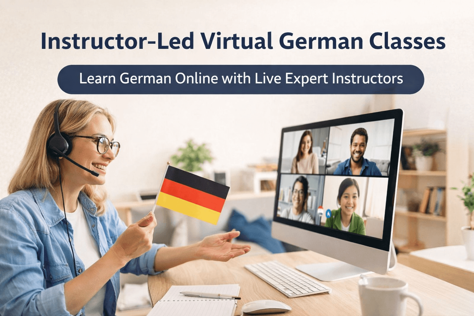 Instructor-Led Virtual German Classes: A Structured Way to Master German Online