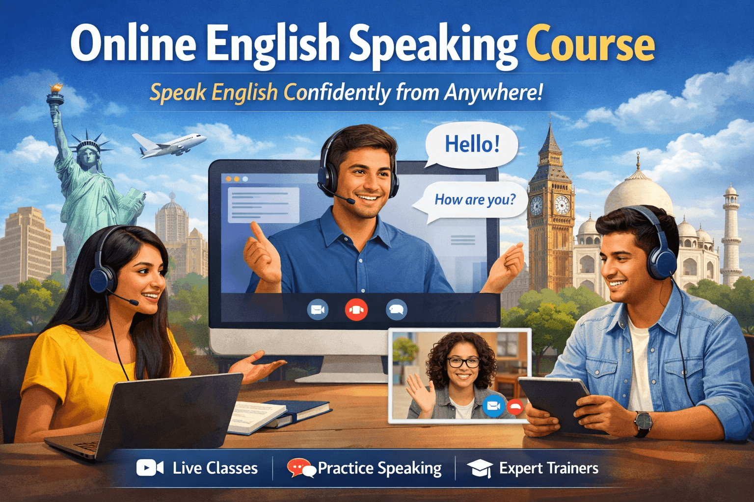 Online English Speaking Course – Learn to Speak English Confidently from Anywhere