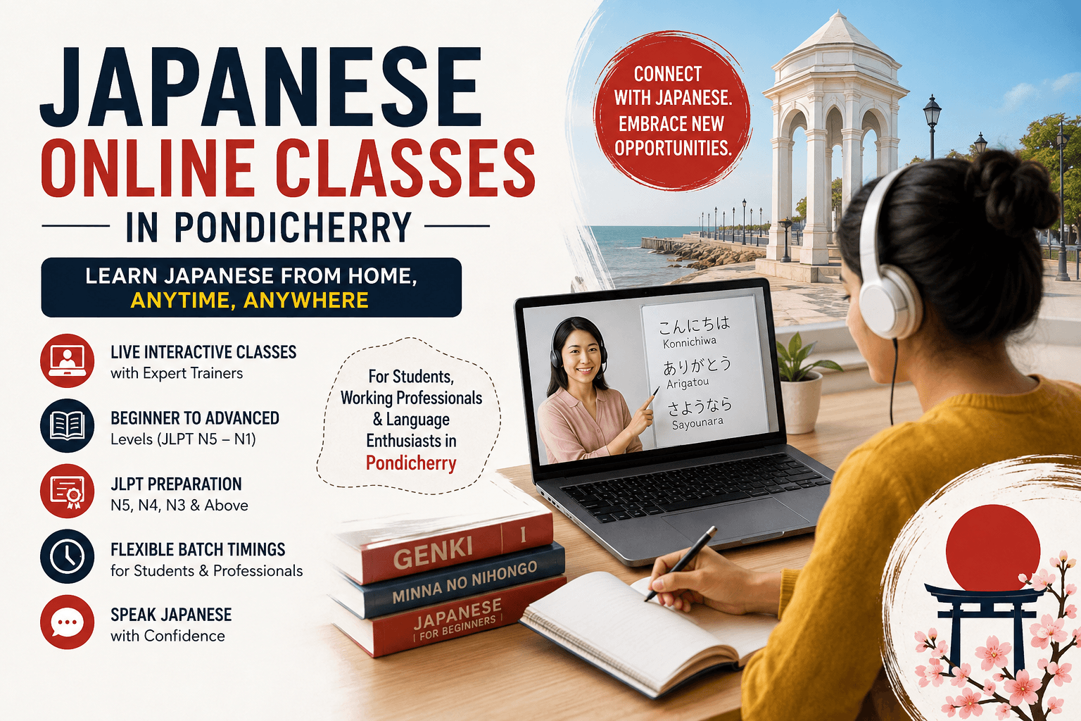 Japanese Online Classes in Pondicherry