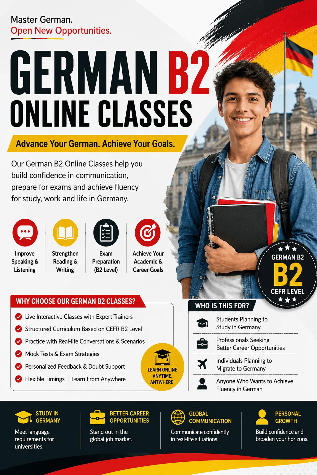 German B2 Online Classes: Complete B2 Guide