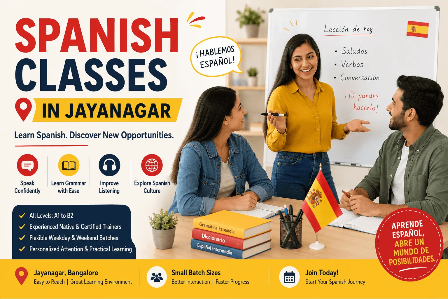Spanish Language Classes in Jayanagar