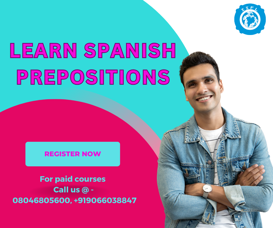 Learn Spanish prepositions 