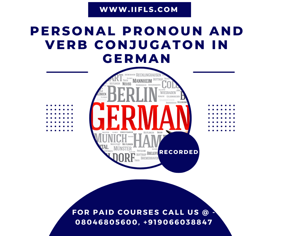 Personal pronoun and verb conjugation in German
